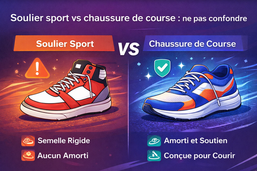 Soulier sport vs chaussure
